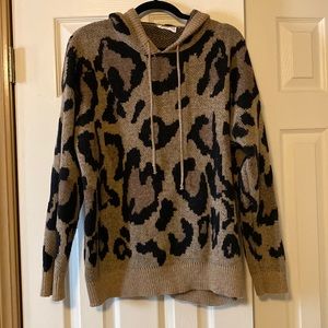 Leopard print hoodie